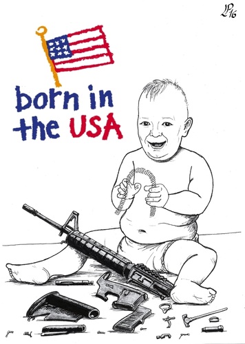Cartoon: USA (medium) by paolo lombardi tagged usa,army