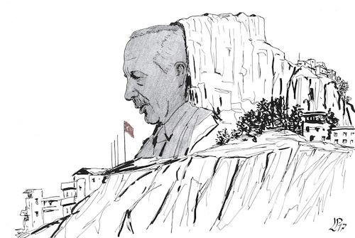 Cartoon: What remains of Ataturk s Turkey (medium) by paolo lombardi tagged turkey