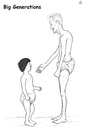 Cartoon: Big Genrations (small) by paolo lombardi tagged italy,old,man,child
