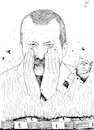 Cartoon: Burning the Turkish Lira (small) by paolo lombardi tagged turkey,erdogan