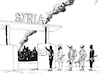 Cartoon: Death Factory men at work (small) by paolo lombardi tagged syria,war,peace