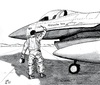 Cartoon: Flying to Libia (small) by paolo lombardi tagged libia gaddafi war krieg