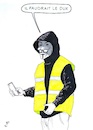 Cartoon: Gilets jaunes (small) by paolo lombardi tagged france,gasoline,macron