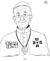 Cartoon: Hppie Pope (small) by paolo lombardi tagged war,peace,pope,usa,syria