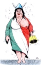 Cartoon: Lady ITALY (small) by paolo lombardi tagged italy caricature satire politics