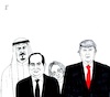 Cartoon: Meloni in Peace Conference (small) by paolo lombardi tagged meloni,italy,peace,gaza,trump