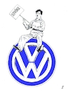 Cartoon: Modern Times (small) by paolo lombardi tagged volkswagen,car,worker,crisis,germany,europe