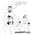 Cartoon: Open Arms (small) by paolo lombardi tagged salvini,italy,migrants,racism,fascism,europe