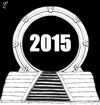 Cartoon: Stargate a jump in 2015 (small) by paolo lombardi tagged new,year,2015