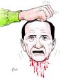 Cartoon: the King (small) by paolo lombardi tagged italy,politics,mafia,caricature,satire,berlusconi