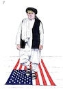 Cartoon: The new Taliban arrives (small) by paolo lombardi tagged usa,trump,president,taliban