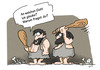 Cartoon: gottesfrage (small) by Mergel tagged religion,streit,gottesfrage,steinzeit,keule,konflikt,anfang,konfession