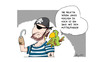 Cartoon: Handicap (small) by Mergel tagged handicap,behinderung,pirat,papagei,mittelfinger,prothese,böse