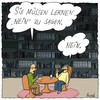 Cartoon: Man muss ja (small) by fussel tagged ja,nein,sagen,neinsagen,jasager,therapie,gespräch