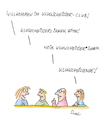 Cartoon: Willkommen im Club (small) by fussel tagged gendern,gender,innen,sternchen,schreibweise,generisches,maskulinum