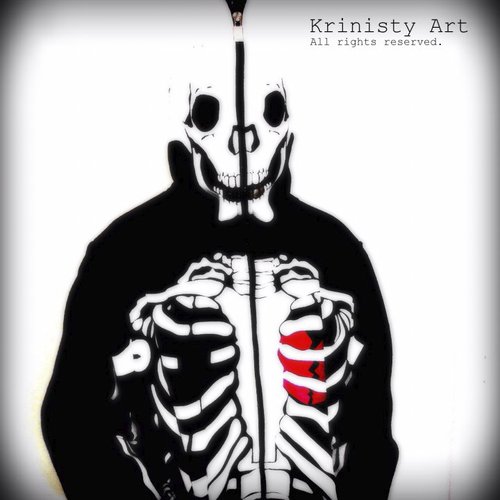 Cartoon: Skull Suit (medium) by Krinisty tagged skull,photography,krinisty,black,and,white