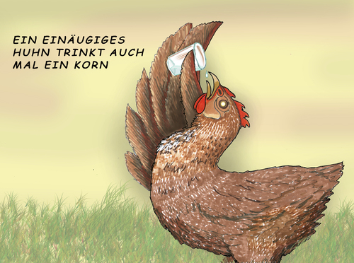 Ein blindes Huhn ...