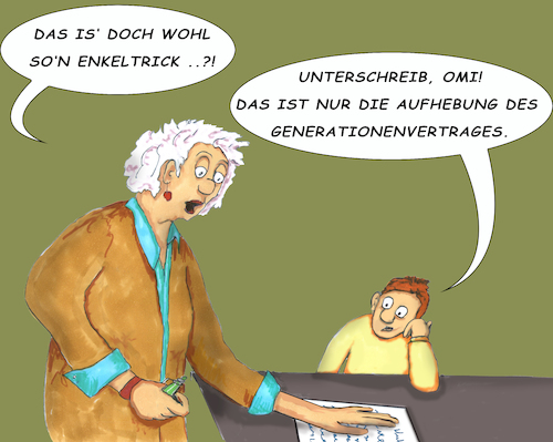 Cartoon: Enkeltrick (medium) by SoRei tagged generationen,oma,großmutter,enkel,generationenvertrag,aufhebungsvertrag,enkeltrick,betrug,vertragsunterlagen,unterschrift,misstrauen,sicherheit,haftung,versicherung,alt,jung,senioren,jugend,grundsicherung,lebensabend,lebensstandard,verantwortung,gesellschaft,ruhestand,finanzieren,finanzierung,kredit,tilgen,tilgung,fairness,kündigen,kündigung,ausstieg,kostenbremse,kostenkontrolle,babyboomer,demographischer,demomografischer,wandel,versorgungslücke,generationen,oma,großmutter,enkel,generationenvertrag,aufhebungsvertrag,enkeltrick,betrug,vertragsunterlagen,unterschrift,misstrauen,sicherheit,haftung,versicherung,alt,jung,senioren,jugend,grundsicherung,lebensabend,lebensstandard,verantwortung,gesellschaft,ruhestand,finanzieren,finanzierung,kredit,tilgen,tilgung,fairness,kündigen,kündigung,ausstieg,kostenbremse,kostenkontrolle,babyboomer,demographischer,demomografischer,wandel,versorgungslücke