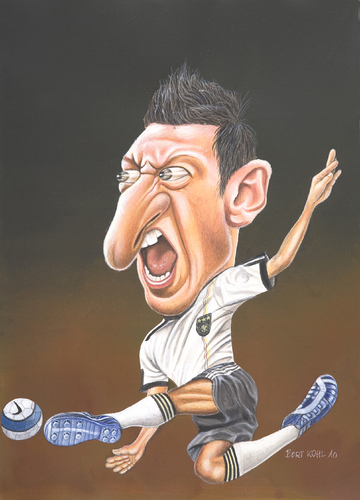 Cartoon: Özil in aktion (medium) by Bert Kohl tagged özil,spielgestalter