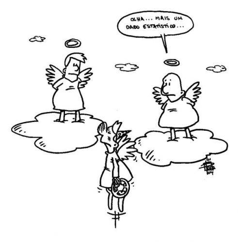 Cartoon: statistics (medium) by toonman tagged statistic,data,angels,january