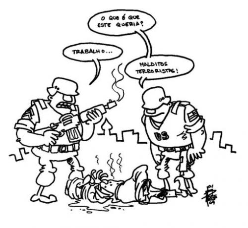 Cartoon: work (medium) by toonman tagged work,iraq,shootings