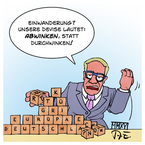 Cartoon: Abwinken statt Durchwinken (medium) by Timo Essner tagged thomas,de,maiziere,innenminister,deutschland,europa,eu,grenzen,einwanderung,sicherheit,freiheit,cartoon,timo,essner,thomas,de,maiziere,innenminister,deutschland,europa,eu,grenzen,einwanderung,sicherheit,freiheit,cartoon,timo,essner