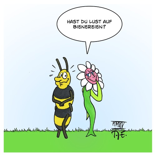 Cartoon: Bienereien (medium) by Timo Essner tagged biene,blume,bienchen,blümchen,bienereien,schweinereien,frühling,frühlingsgefühle,liebe,fortpflanzung,pflanzen,tiere,insekten,bestäuben,natur,blüten,cartoon,timo,essner,biene,blume,bienchen,blümchen,bienereien,schweinereien,frühling,frühlingsgefühle,liebe,fortpflanzung,pflanzen,tiere,insekten,bestäuben,natur,blüten,cartoon,timo,essner