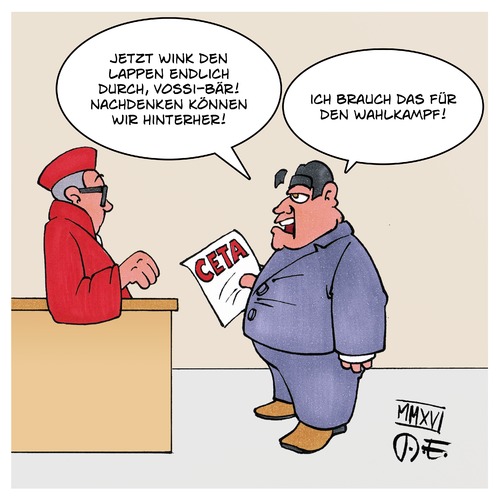 Cartoon: CETA vor Gericht (medium) by Timo Essner tagged ceta,freihandelsabkommen,deutschland,eu,canada,ttip,tisa,tpp,bvg,verfassungsgericht,verfassungsrichter,wahlen,btw17bundesverfassungsgericht,cartoon,timo,essner,ceta,freihandelsabkommen,deutschland,eu,canada,ttip,tisa,tpp,bvg,verfassungsgericht,verfassungsrichter,wahlen,btw17bundesverfassungsgericht,cartoon,timo,essner