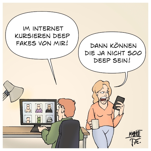 Deepfakes Von Timo Essner Medien And Kultur Cartoon Toonpool 