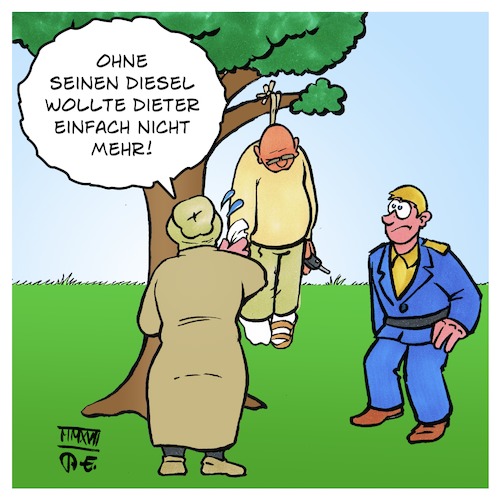 Cartoon: Dieters Diesel (medium) by Timo Essner tagged autos,diesel,dieselgate,deutschland,deutsche,öffentliche,diskussion,saubere,atemluft,vw,porsche,mercedes,audi,bmw,eu,norm,abgasklasse,feinstaub,atemwege,krankheiten,cartoon,timo,essner,autos,diesel,dieselgate,deutschland,deutsche,öffentliche,diskussion,saubere,atemluft,vw,porsche,mercedes,audi,bmw,eu,norm,abgasklasse,feinstaub,atemwege,krankheiten,cartoon,timo,essner