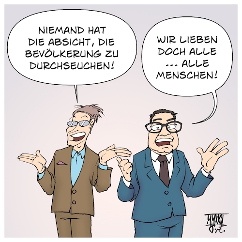 Cartoon: Durchseuchung (medium) by Timo Essner tagged corona,covid19,pandemie,jahr,karl,lauterbach,spd,gesundheitsminister,marco,buschmann,fdp,justizminister,medizinbrennt,kindermedizinbrennt,durchseuchung,endemie,endemische,krankheiten,winter,krankenhäuser,überlastung,kliniken,stationen,cartoon,timo,essner,corona,covid19,pandemie,jahr,karl,lauterbach,spd,gesundheitsminister,marco,buschmann,fdp,justizminister,medizinbrennt,kindermedizinbrennt,durchseuchung,endemie,endemische,krankheiten,winter,krankenhäuser,überlastung,kliniken,stationen,cartoon,timo,essner