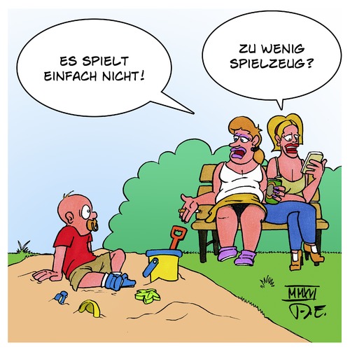 Cartoon: Es spielt einfach nicht (medium) by Timo Essner tagged kinder,eltern,spielen,spielplattz,spielplätze,langeweile,anreize,medien,cartoon,timo,essner,kinder,eltern,spielen,spielplattz,spielplätze,langeweile,anreize,medien,cartoon,timo,essner