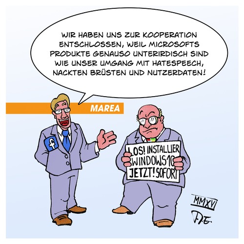 Cartoon: Facebook Microsoft Marea (medium) by Timo Essner tagged zusammenarbeit,facebook,microsoft,unterseekabel,marea,produkte,internet,datenübertragung,dsl,breitbandausbau,cartoon,timo,essner,zusammenarbeit,facebook,microsoft,unterseekabel,marea,produkte,internet,datenübertragung,dsl,breitbandausbau,cartoon,timo,essner