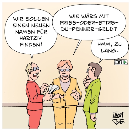 Cartoon: HartzIV wird zu Bürgergeld (medium) by Timo Essner tagged btw2021,bundesregierung,sondierung,sondierungspapier,spd,grüne,fdp,sozialpolitik,arbeitsmarktpolitik,hartziv,alg2,agenda2010,umbenennung,umfirmierung,politische,insolvenz,greenwashing,whitewashing,bürgergeld,bürgerversicherung,bge,bedingungsloses,grundeinkommen,bankrotterklärung,wirtschaft,handel,service,logistik,cartoon,timo,essner,btw2021,bundesregierung,sondierung,sondierungspapier,spd,grüne,fdp,sozialpolitik,arbeitsmarktpolitik,hartziv,alg2,agenda2010,umbenennung,umfirmierung,politische,insolvenz,greenwashing,whitewashing,bürgergeld,bürgerversicherung,bge,bedingungsloses,grundeinkommen,bankrotterklärung,wirtschaft,handel,service,logistik,cartoon,timo,essner