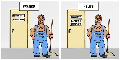 Hausmeister Facility Manager Von Timo Essner Wirtschaft Cartoon Toonpool