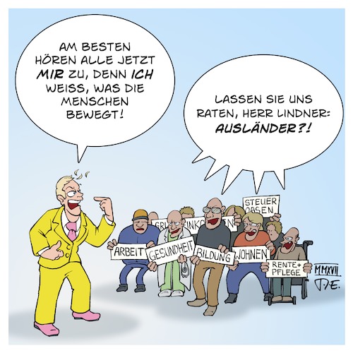 Cartoon: Jamaika-Sondierungen mit der FDP (medium) by Timo Essner tagged jamaika,sondierung,sondierungsgespräche,verhandlungen,parteien,koalition,fdp,wähler,angestellte,politiker,realität,populismus,selbstinszenierung,cartoon,timo,essner,jamaika,sondierung,sondierungsgespräche,verhandlungen,parteien,koalition,fdp,wähler,angestellte,politiker,realität,populismus,selbstinszenierung,cartoon,timo,essner