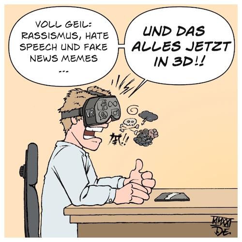 Cartoon: Meta (medium) by Timo Essner tagged facebook,whatsapp,instagram,meta,umfirmierung,mark,zuckerberg,kritik,daten,metadaten,fake,news,rassismus,hate,speech,belästigung,aufwiegelung,politische,einflussnahme,hetze,feindlichkeit,zivilgesellschaft,cartoon,timo,essner,facebook,whatsapp,instagram,meta,umfirmierung,mark,zuckerberg,kritik,daten,metadaten,fake,news,rassismus,hate,speech,belästigung,aufwiegelung,politische,einflussnahme,hetze,feindlichkeit,zivilgesellschaft,cartoon,timo,essner