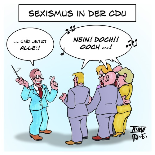 Sexismus In Der Cdu Von Timo Essner Politik Cartoon Toonpool 