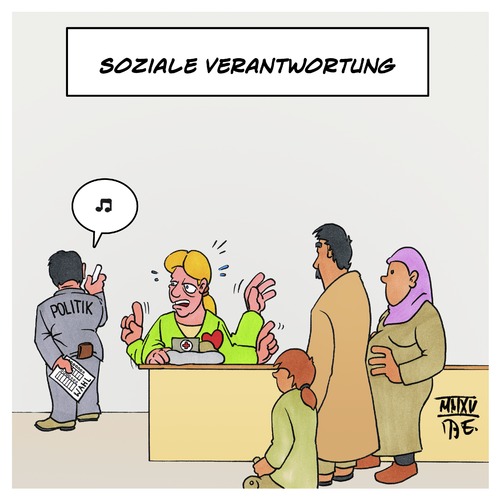 Cartoon: Soziale Verantwortung (medium) by Timo Essner tagged soziale,verantwortung,bürgerliches,verantwortungsbewusstsein,politische,einwanderung,ehrenamt,sozialpolitik,freiwillige,ehrenamtliche,ehrenämter,helfer,freiwiliige,cartoon,timo,essner,soziale,verantwortung,bürgerliches,verantwortungsbewusstsein,politische,einwanderung,ehrenamt,sozialpolitik,freiwillige,ehrenamtliche,ehrenämter,helfer,freiwiliige,cartoon,timo,essner