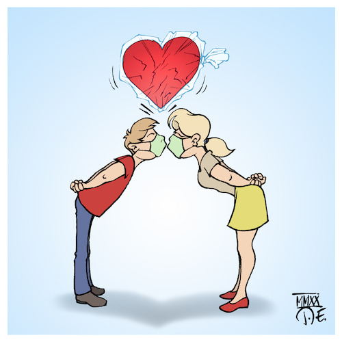 Cartoon: Springtime in Corona times (medium) by Timo Essner tagged corona,covid19,virus,pandemie,pandemic,frühling,spring,springtime,love,liebe,frühlingsgefühle,mann,frau,junge,mädchen,kuss,küssen,kiss,socialdistancing,physicaldistancing,social,distancing,physical,cartoon,timo,essner,corona,covid19,virus,pandemie,pandemic,frühling,spring,springtime,love,liebe,frühlingsgefühle,mann,frau,junge,mädchen,kuss,küssen,kiss,socialdistancing,physicaldistancing,social,distancing,physical,cartoon,timo,essner