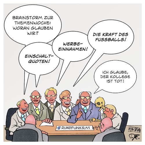 Cartoon: Themenwoche Glaube (medium) by Timo Essner tagged ard,themenwoche,themen,woche,glaube,was,glaubst,du,rundfunkrat,cartoon,timo,essner,ard,themenwoche,themen,woche,glaube,was,glaubst,du,rundfunkrat,cartoon,timo,essner