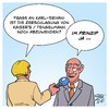 Cartoon: Frage an Karl-Erivan (small) by Timo Essner tagged karl,erivan,haup,kaisers,tengelmann,kaiser,edeka,radio,eriwan,cartoon,timo,essner