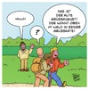 Cartoon: Grüßaugust (small) by Timo Essner tagged grüßaugust grußkarte grußkate einsiedler wald berge wanderer wortspiel cartoon timo essner