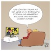 Cartoon: Trump vs Jong Un (small) by Timo Essner tagged donald trump kim jong un usa nordkorea korea südkorea koreanische halbinsel atomwaffen konflikt krieg manöver cartoon timo essner