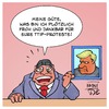 Cartoon: TTIP nach Trump (small) by Timo Essner tagged ttip,trump,freihandelsabkommen,usa,deutschland,eu,sigmar,gabriel,cartoon,timo,essner