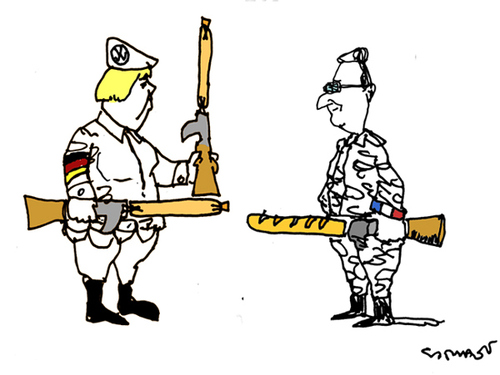 Cartoon: Angela Merkhelp (medium) by Carma tagged merkel,hollande,france,germany,terrorism,war