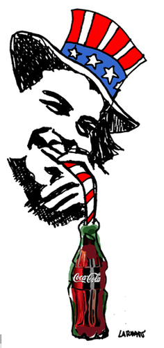 Cartoon: Cuba Libre (medium) by Carma tagged cub,usa,free