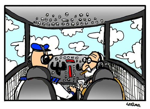 Cartoon: Drastic Measure (medium) by Carma tagged germanwings,pilot,freud,flight,pilots,airplane