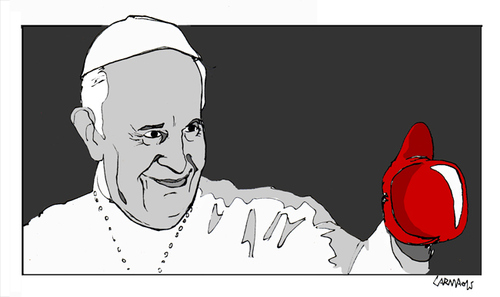Cartoon: J. Mario Bergoglio (medium) by Carma tagged bergoglio,francesco,church,religion,francis,pope