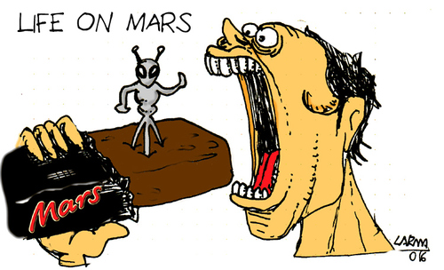 Cartoon: Life On Mars (medium) by Carma tagged mars